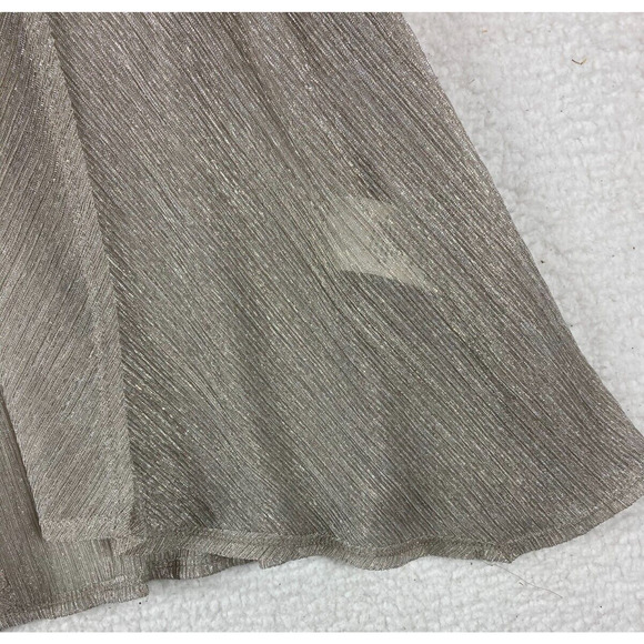 R&M Richards Women's 14W Midi 2‎ Piece Dress Jacket Gold Metallic Evening - Picture 14 of 16